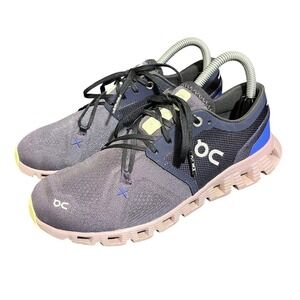 On Cloud X 3 Women's Midnight / Heron Running Training Shoes Size 7.5 Sneakers